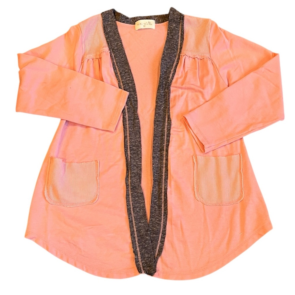 Miki Miette, Girl’s Lightweight Cardigan with Pockets, Size 6